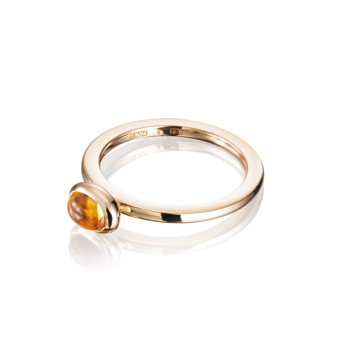 Ring, Love Bead Citrin