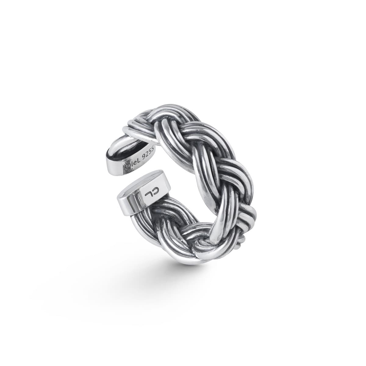 Ring, Michel flettet oksidert sølv