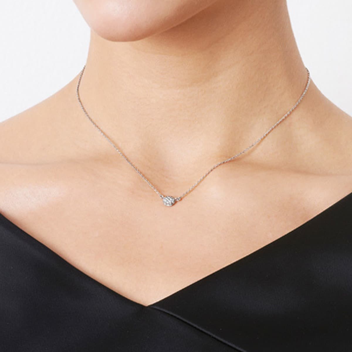 Kjede, Love Bead Diamanter hvitt gull
