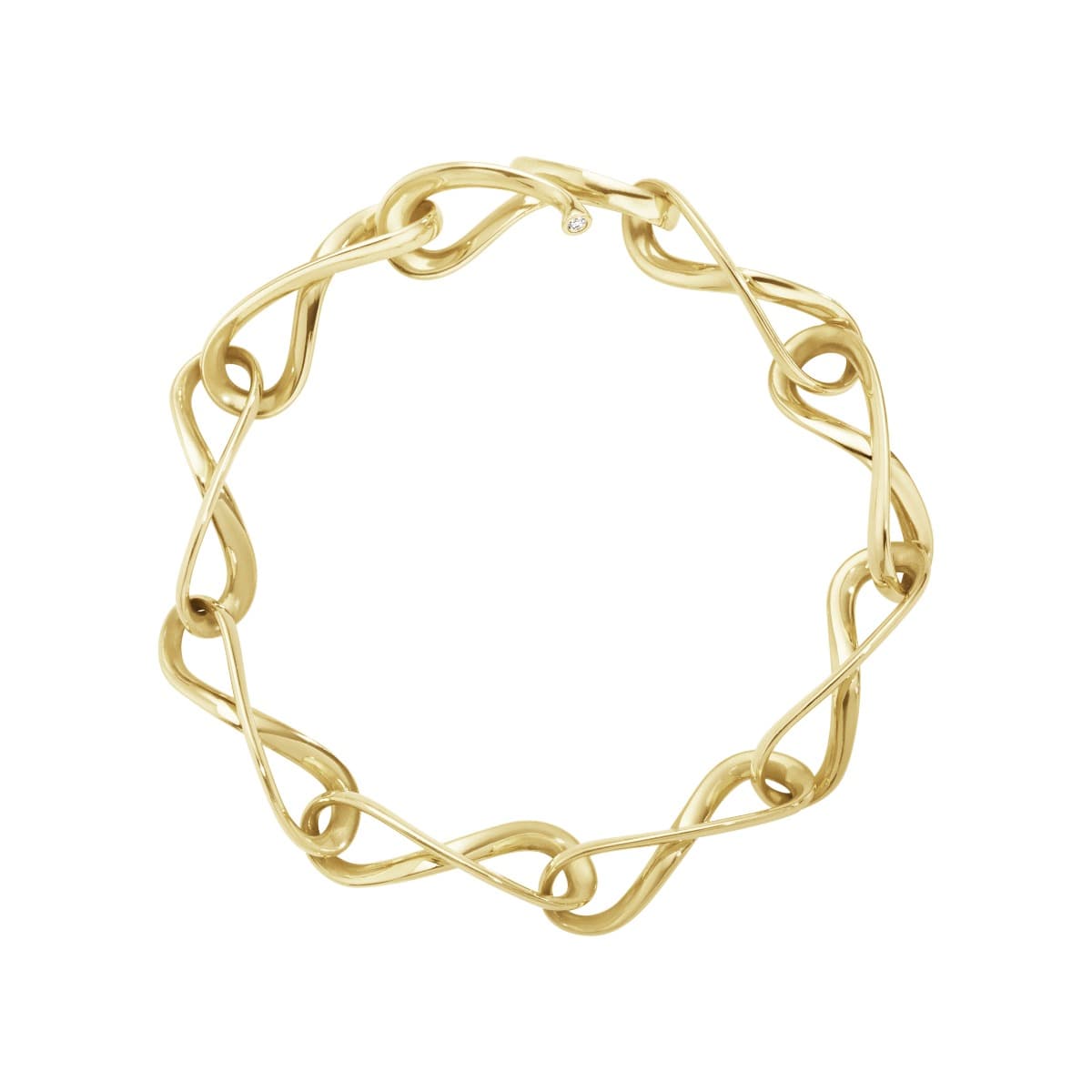 Armbånd, Infinity gult gull