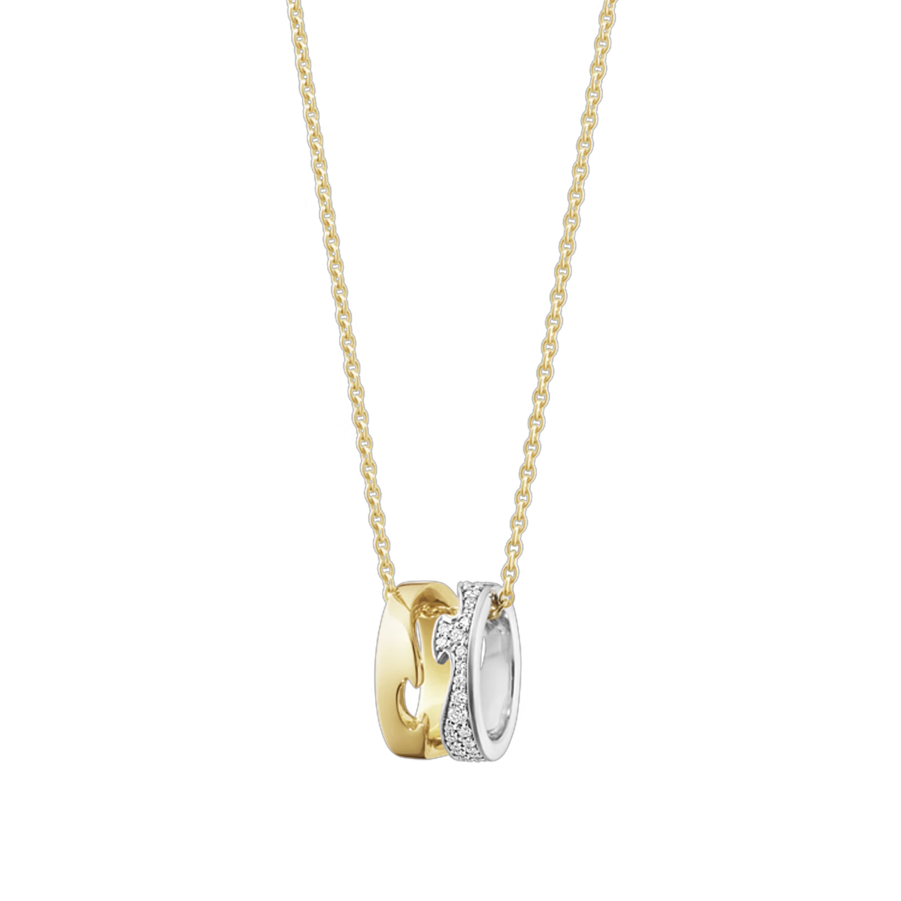 Kjede, Fusion åpen med diamanter 0,22 ct