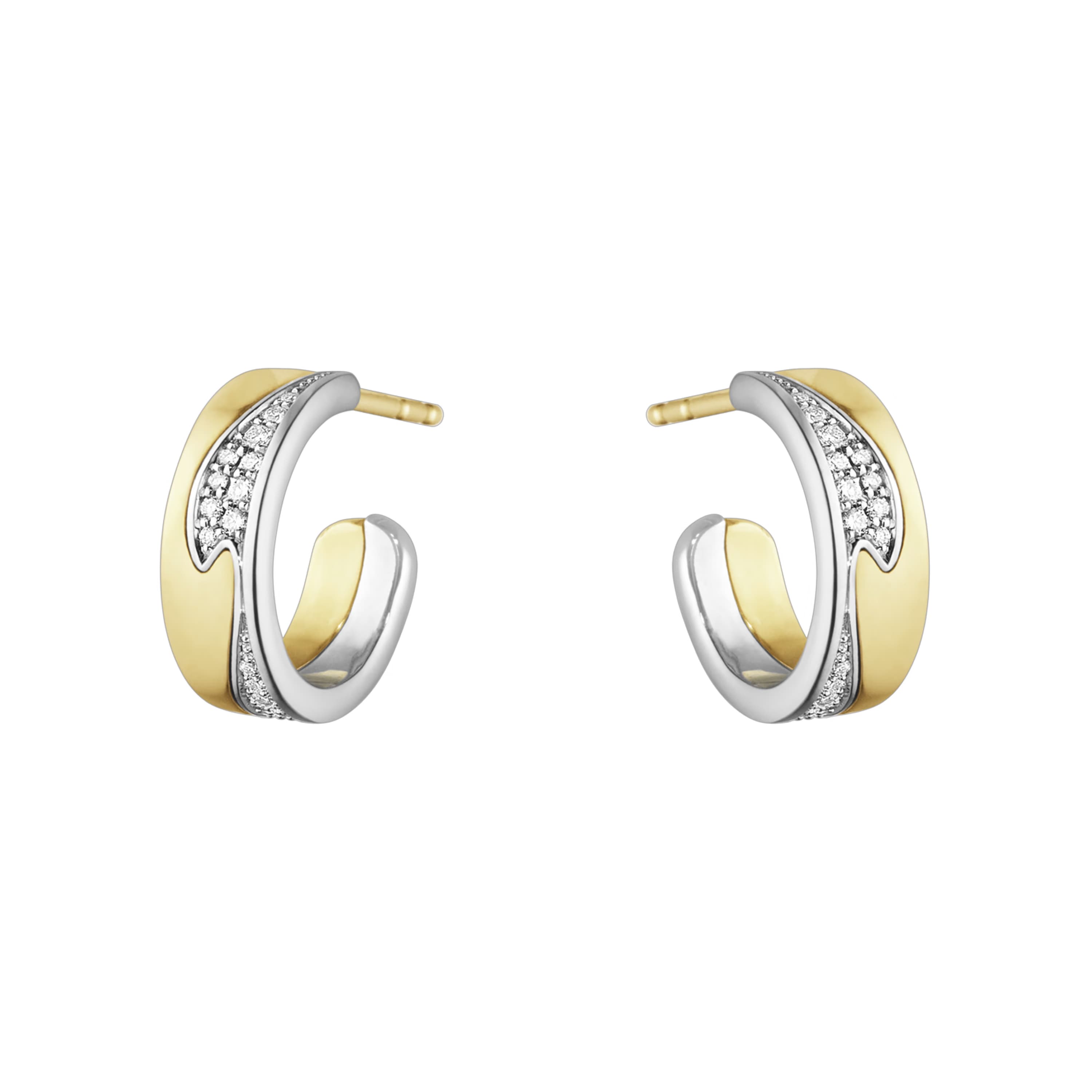 Øreringer, Fusion med diamanter 0,18 ct