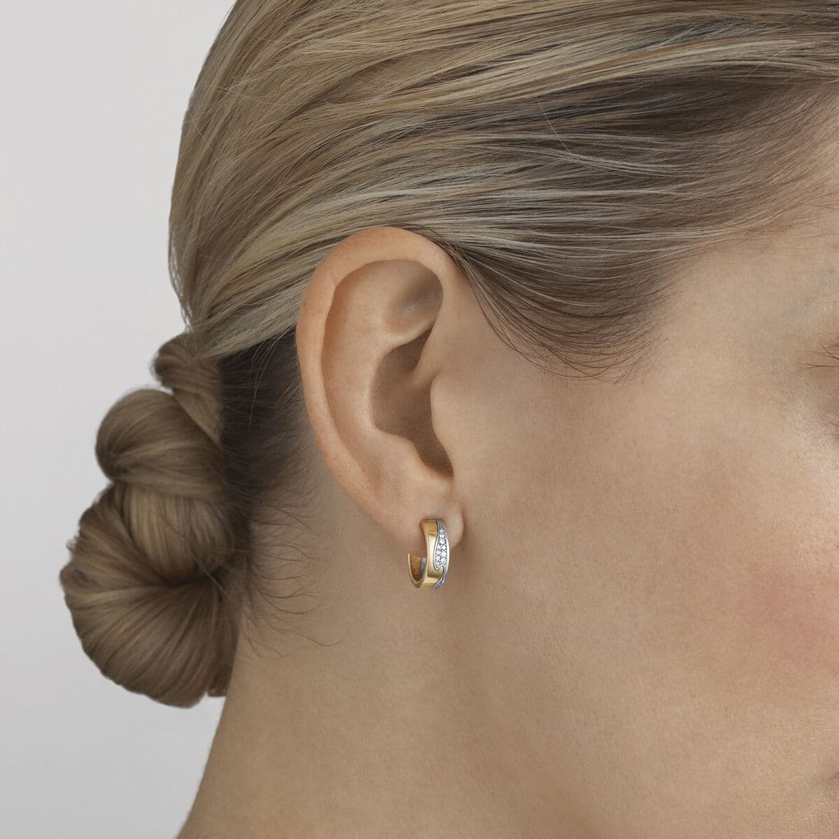 Øreringer, Fusion med diamanter 0,18 ct