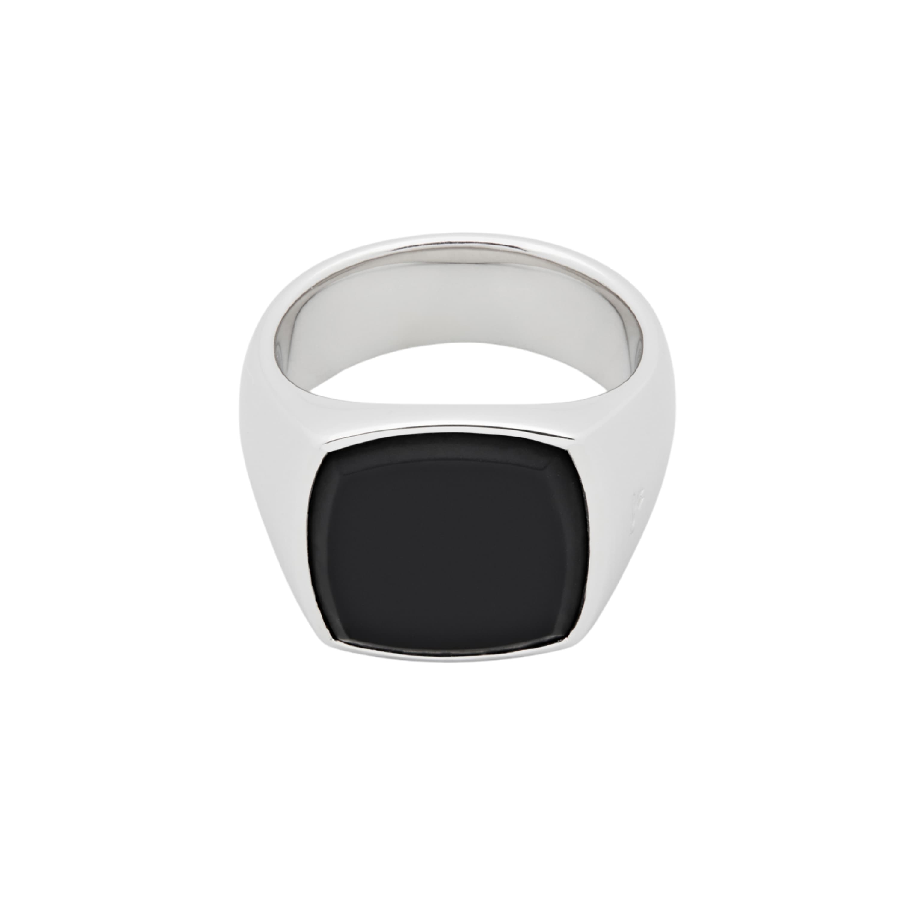 Ring, Cushion Black Onyx Medium sølv