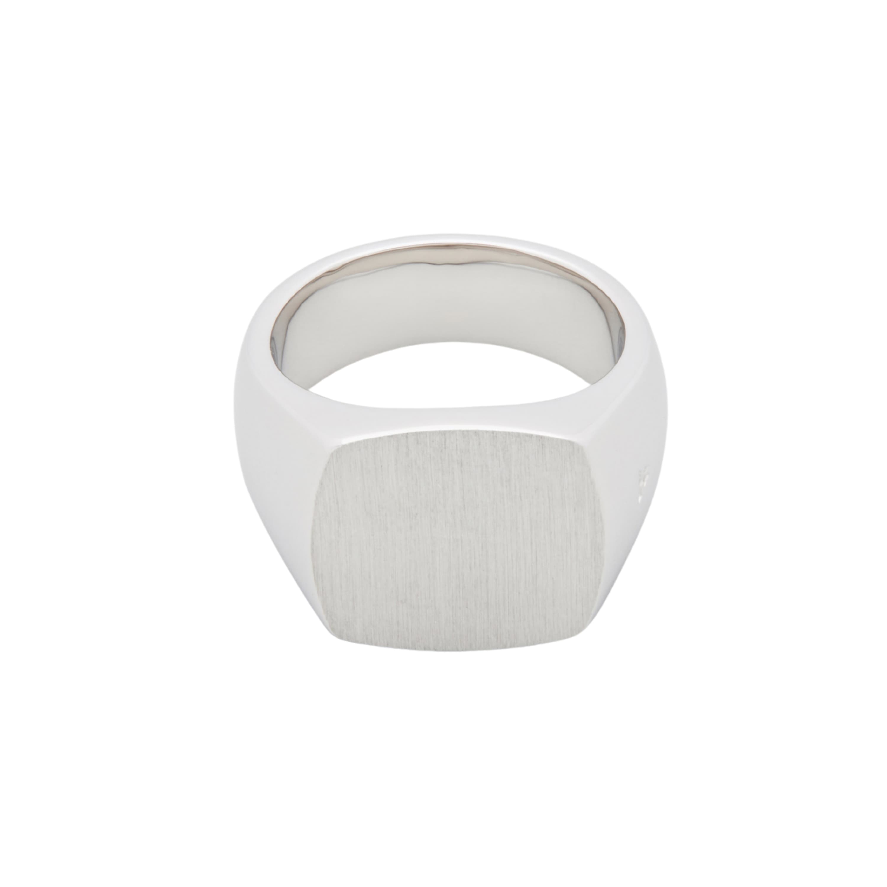 Ring, Cushion Satin Medium sølv