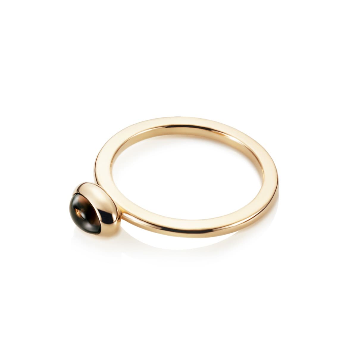 Ring, Love Bead Røkkvarts