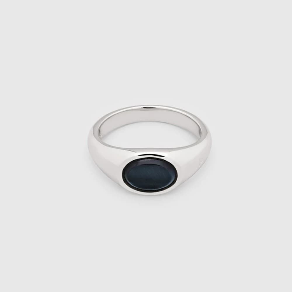 Ring, Joe Blue Hawk Eye sølv