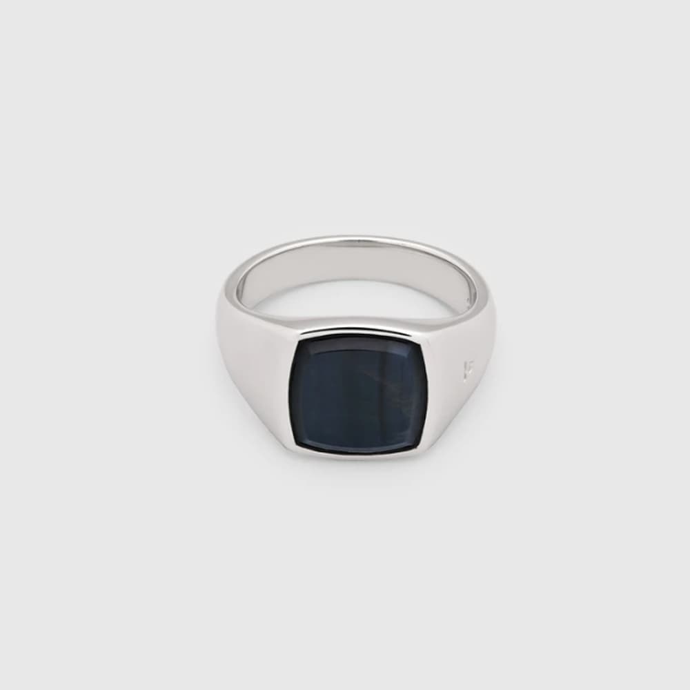 Ring, Kay Blue Hawk Eye sølv