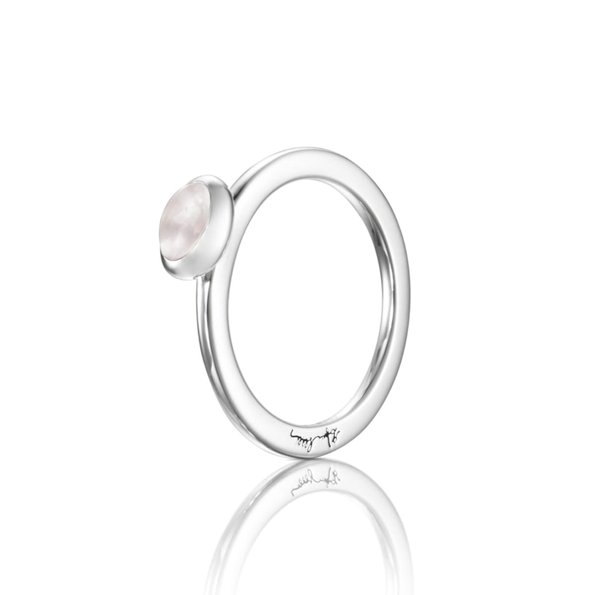 Ring, Love Bead Rosenkvarts