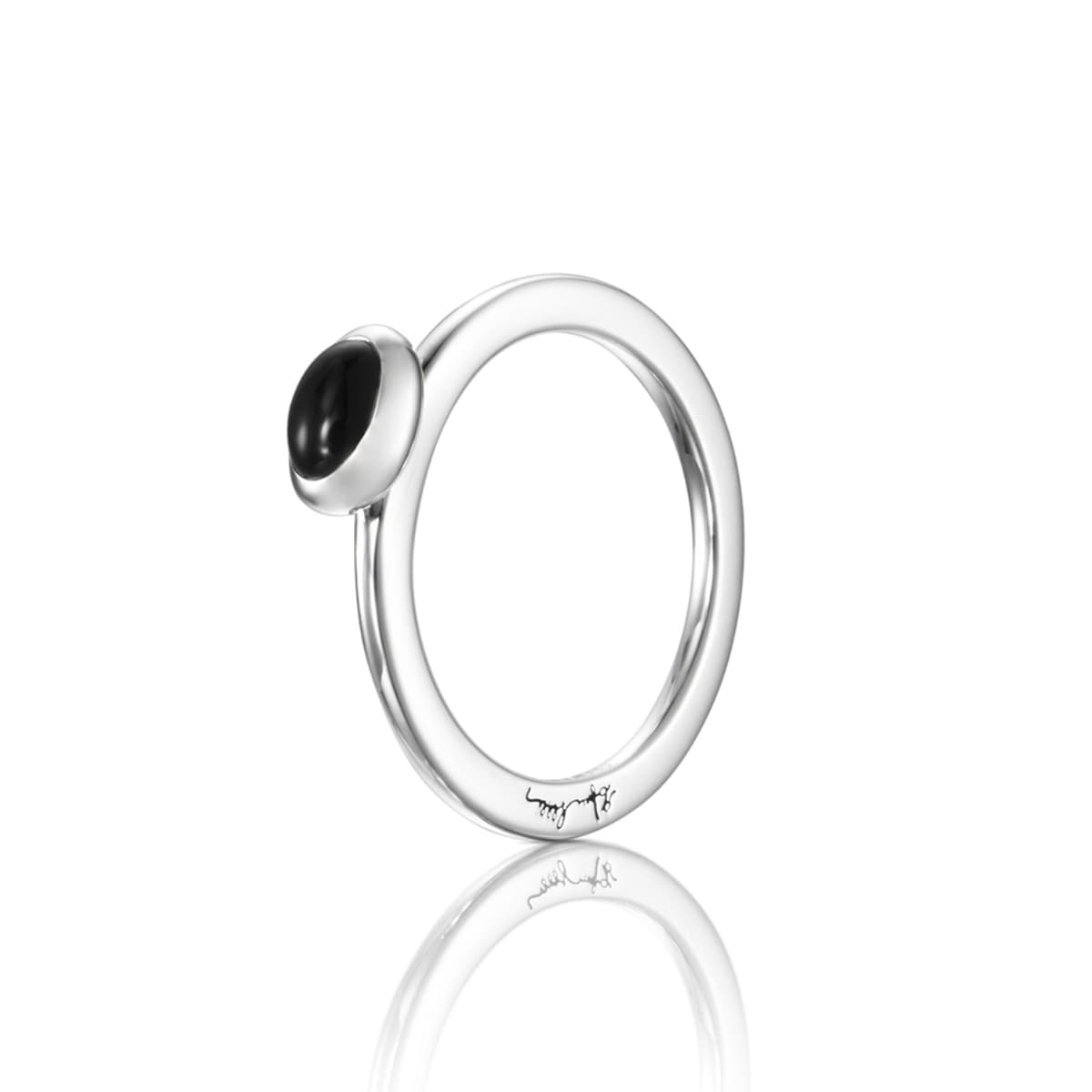 Ring, Love Bead Onyx