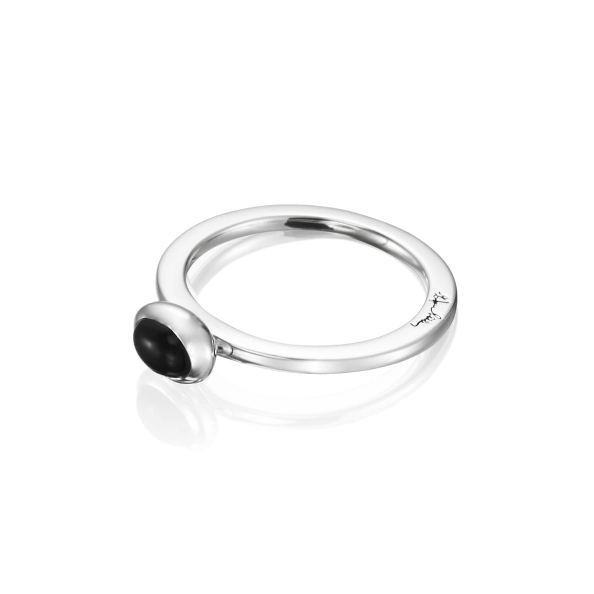 Ring, Love Bead Onyx