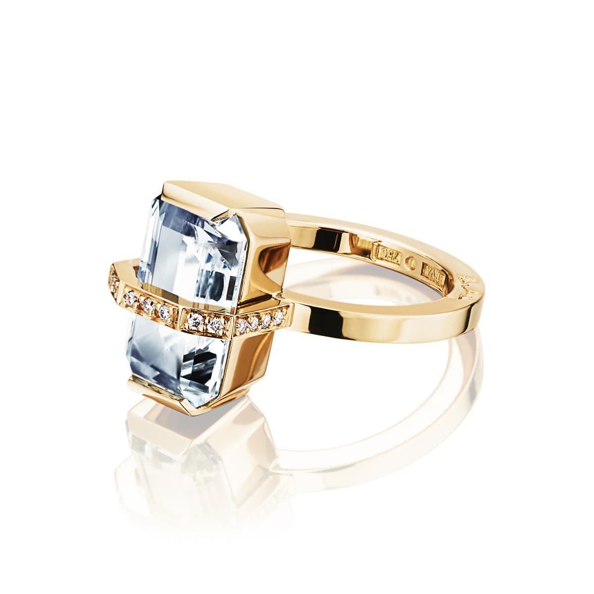Ring, Little Bend Over Akvamarin