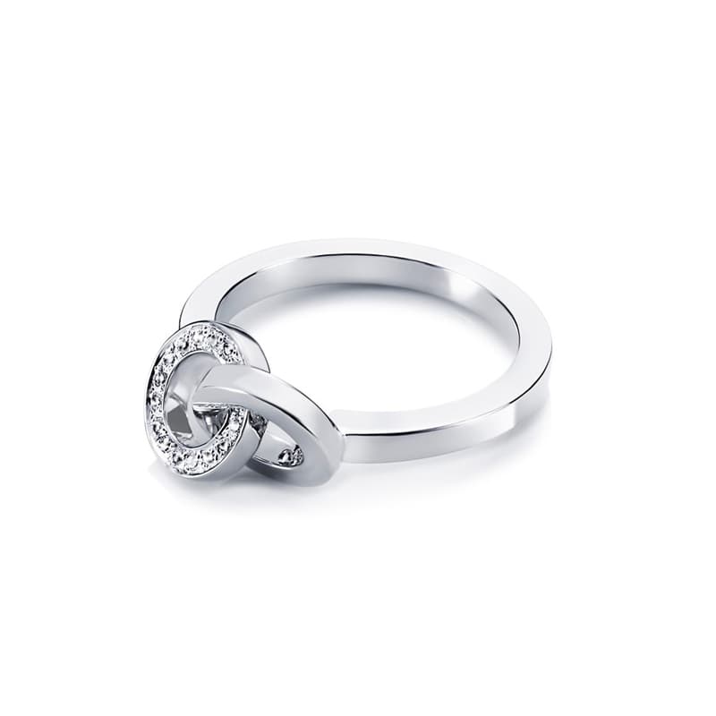 Ring, You & Me hvitt gull
