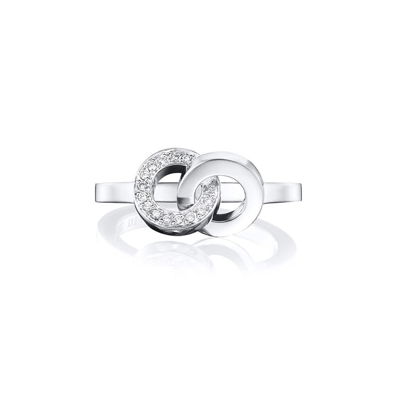 Ring, You & Me hvitt gull