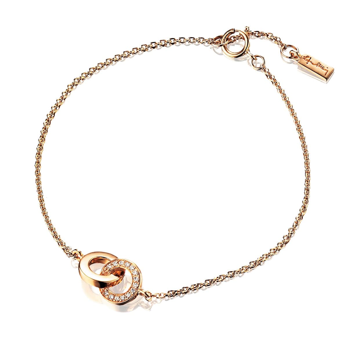 Armbånd, You & Me gult gull