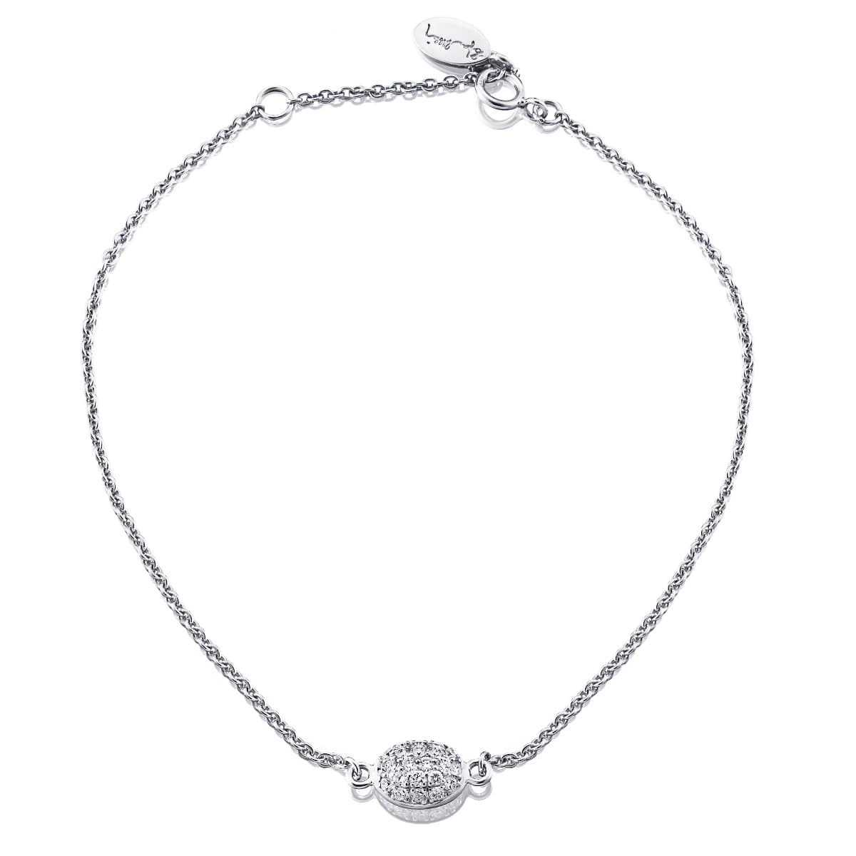 Armbånd, Love Bead Diamanter hvitt gull