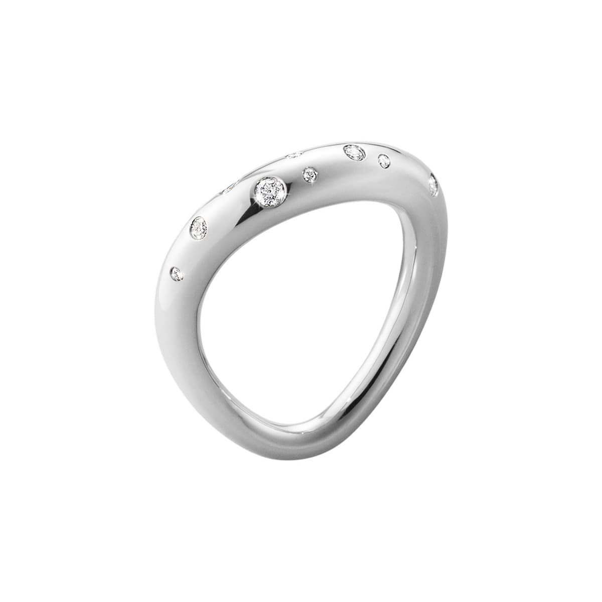 Ring, Offspring med diamanter sølv
