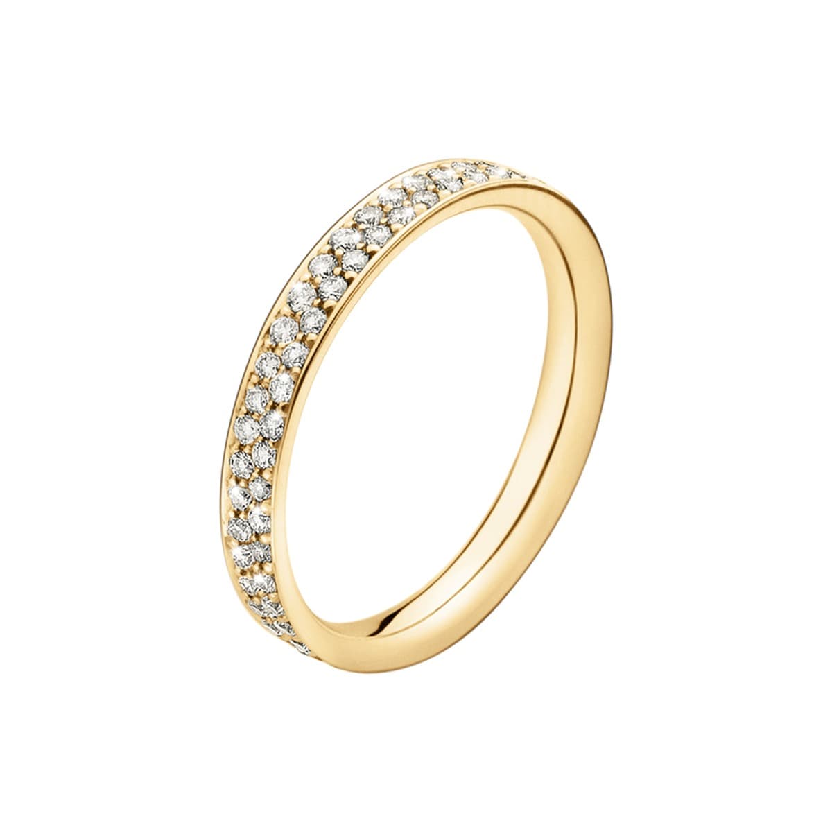 Ring, Magic pavé gult gull