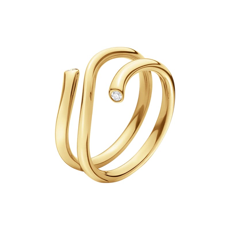 Ring, Magic med diamanter gult gull