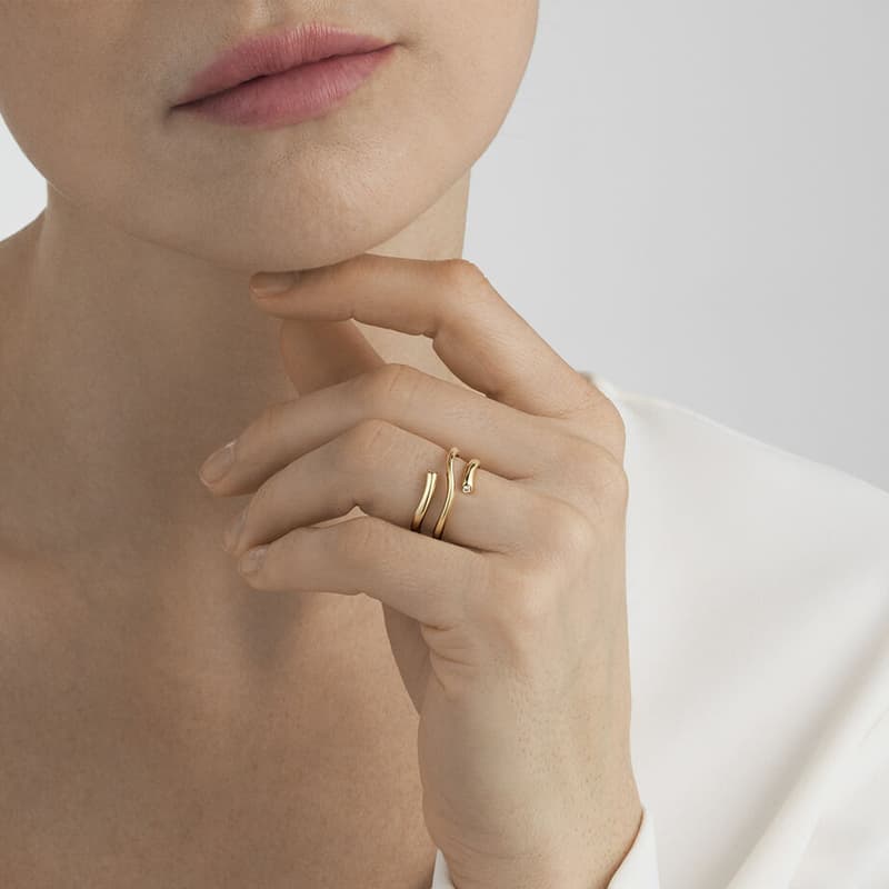 Ring, Magic med diamanter gult gull