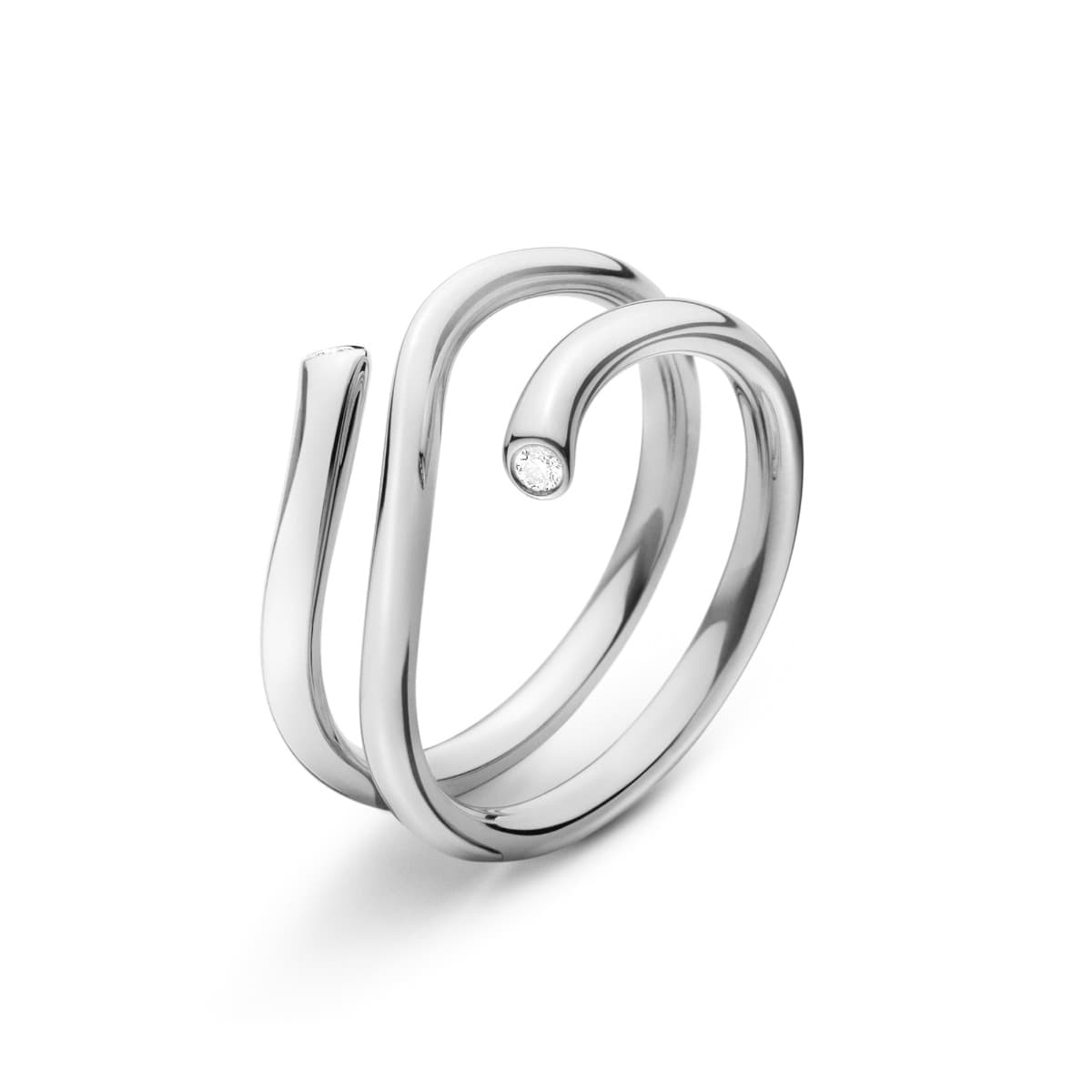 Ring, Magic med diamanter hvitt gull