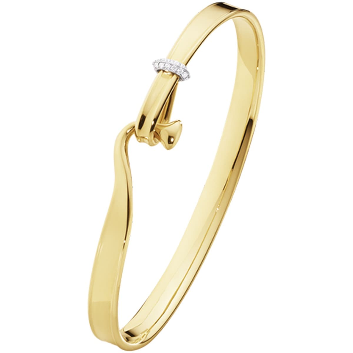 Armring, Torun med diamanter gult gull