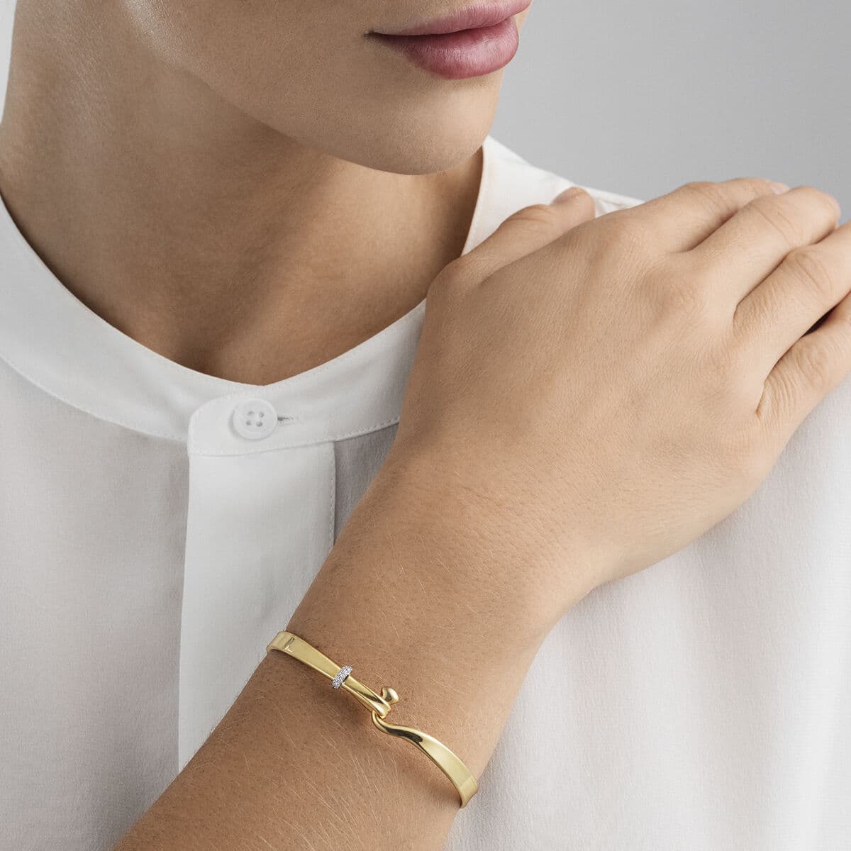 Armring, Torun med diamanter gult gull