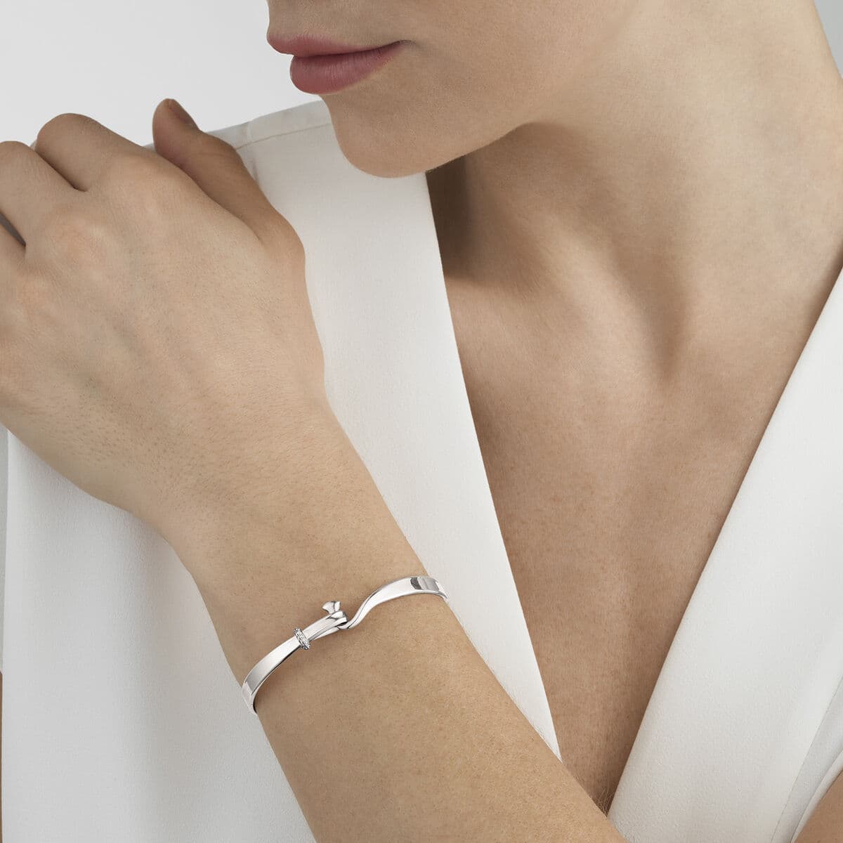 Armring, Torun med diamanter sølv