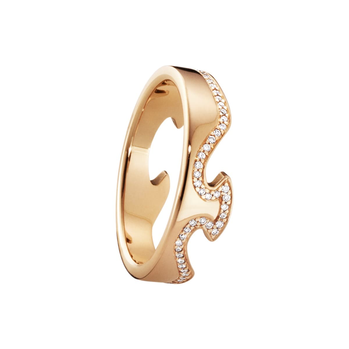 Ring, Fusion endestykke med diamantkant