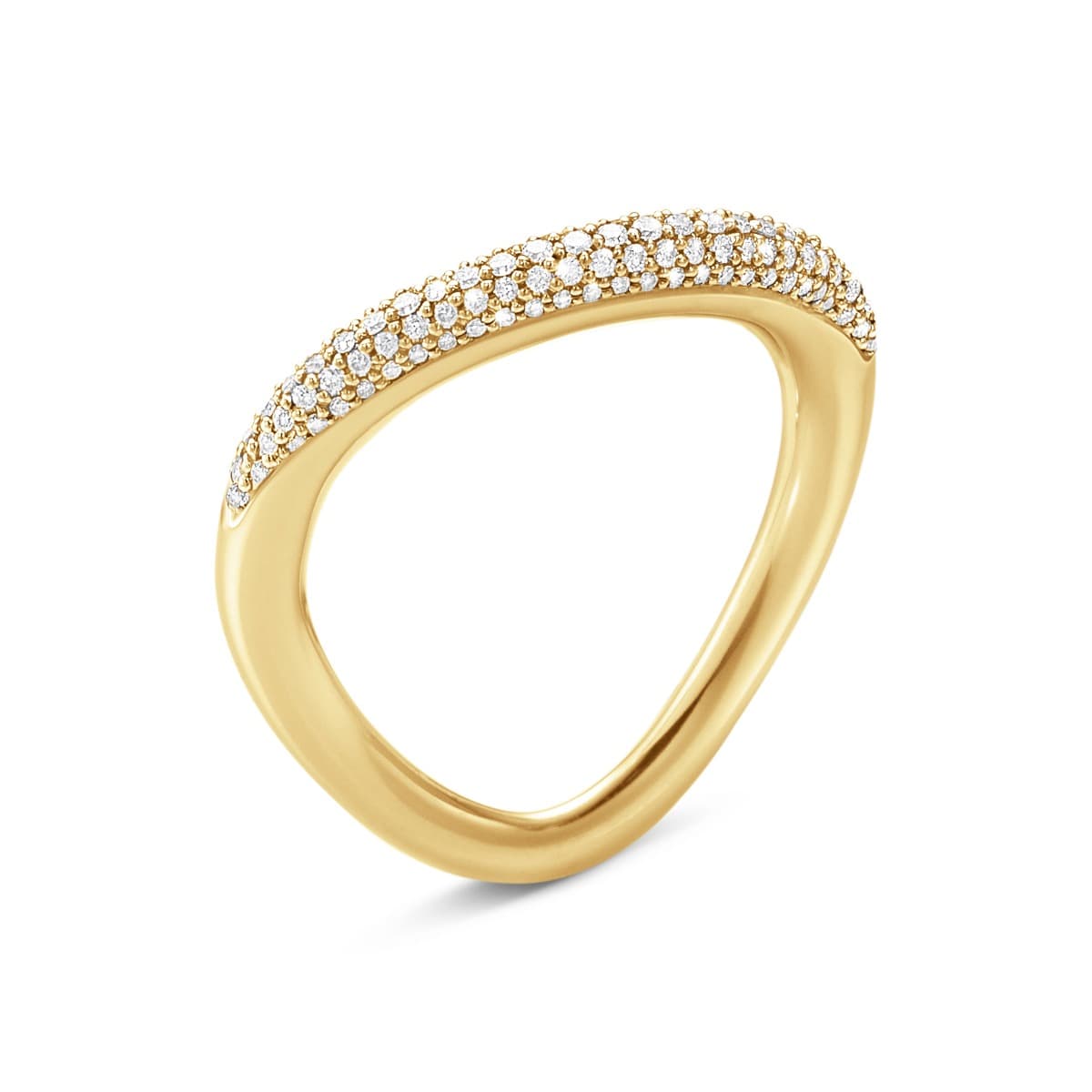 Ring, Offspring pavé 0,35 ct gult gull