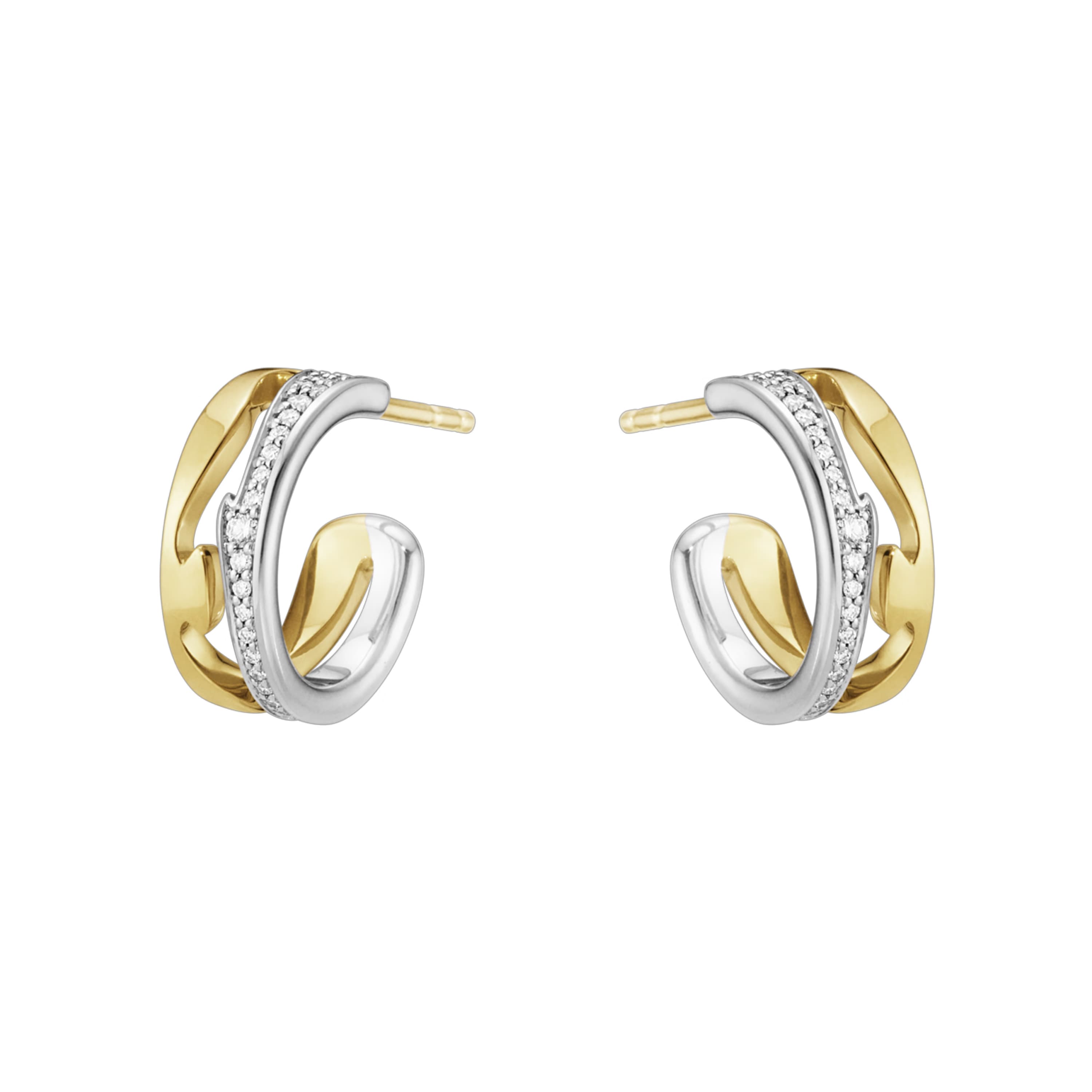Øreringer, Fusion med diamanter 0,19 ct