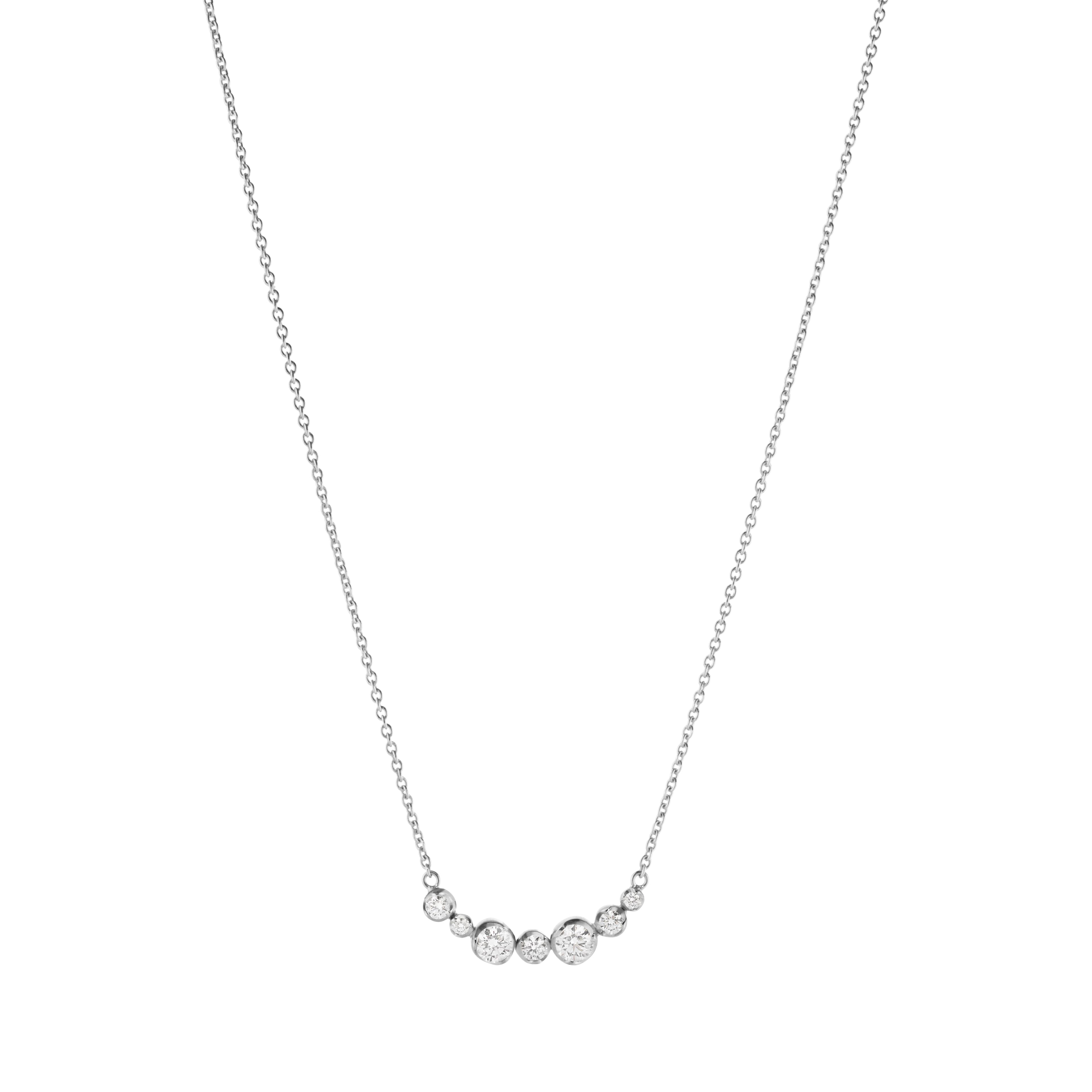 Kjede, Signature Diamonds 0,22 ct hvitt gull
