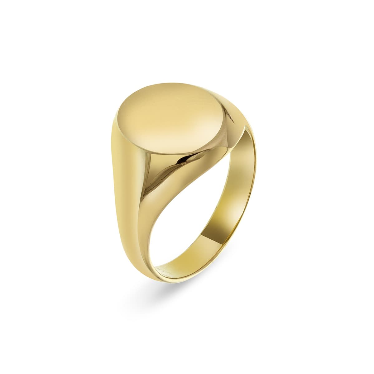Ring, Signet Herre gult gull