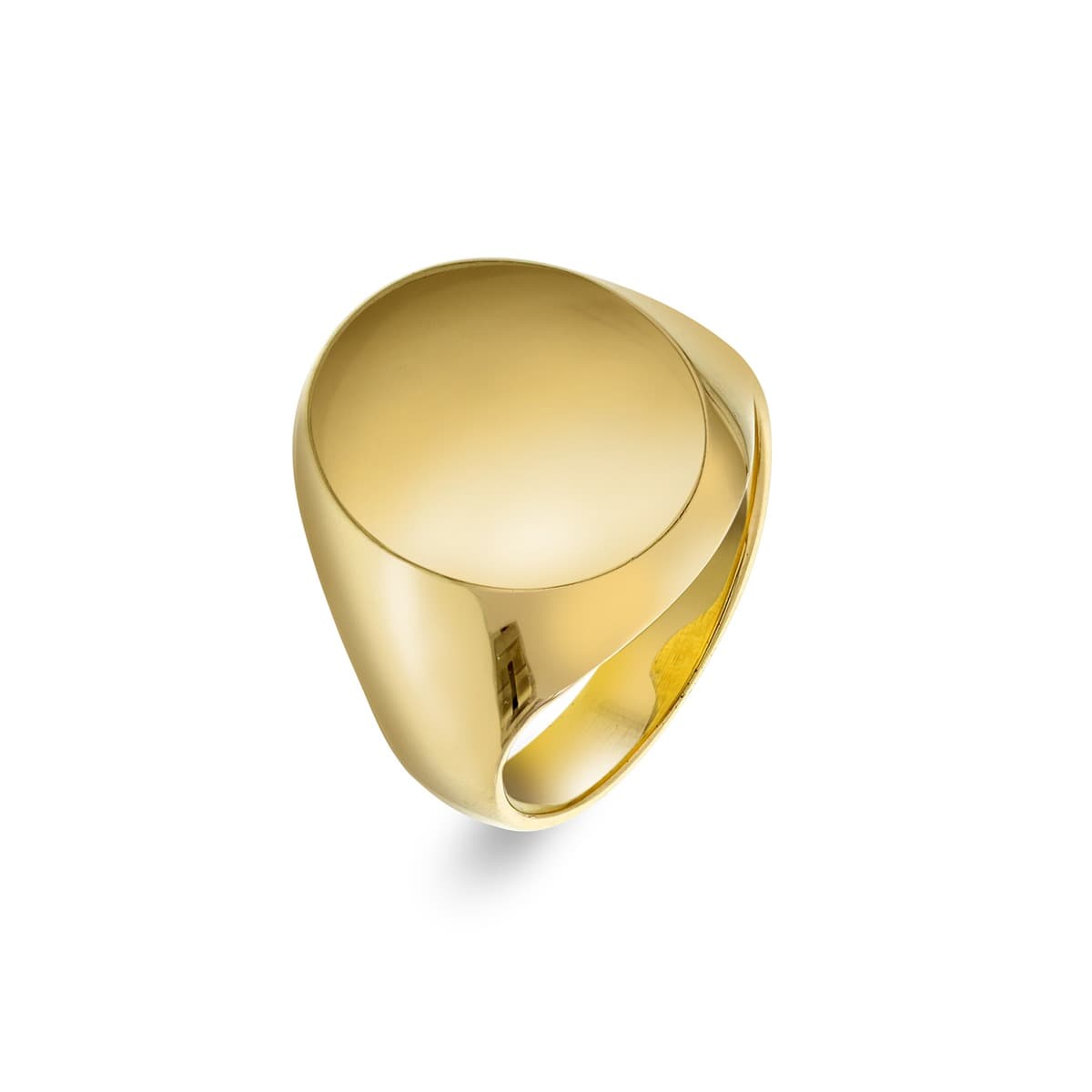 Ring, Signet Dame gult gull