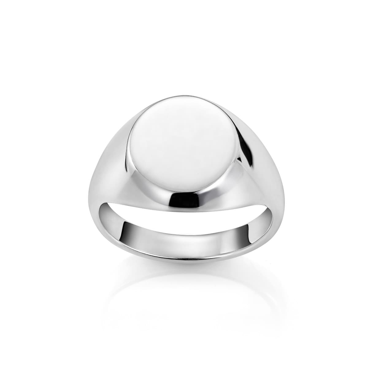 Ring, Signet oval sølv
