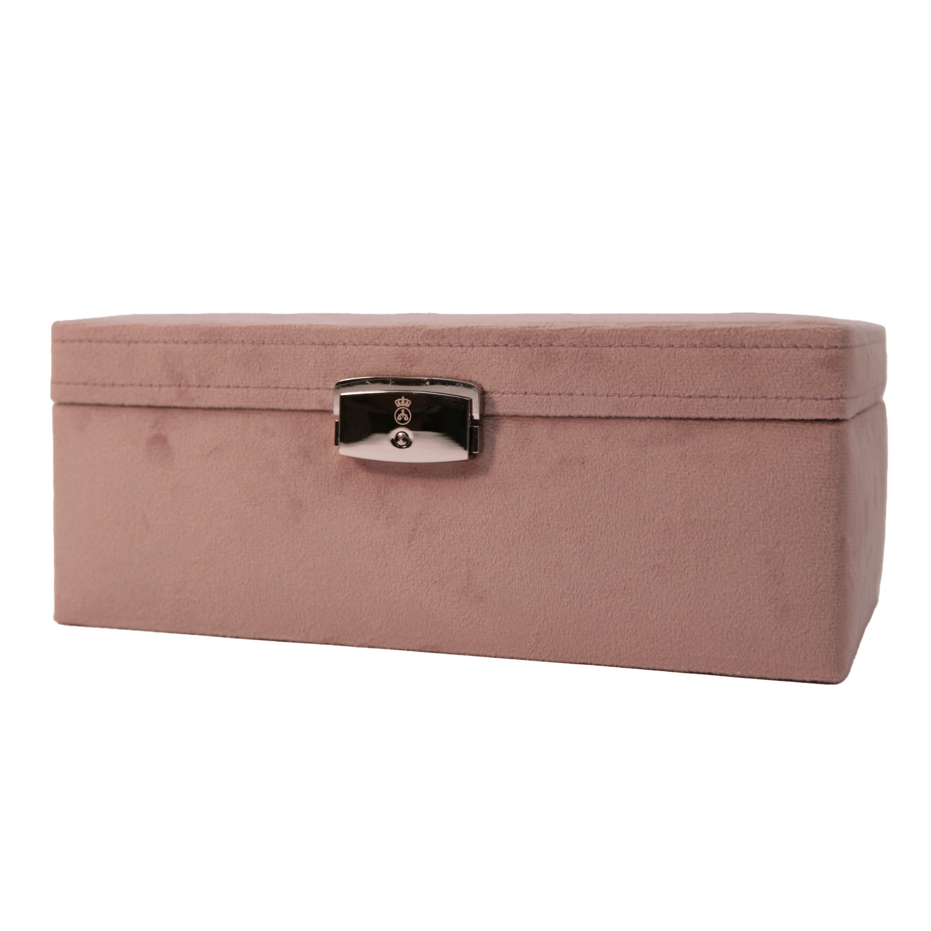 Smykkeskrin, Rosa/beige velur
