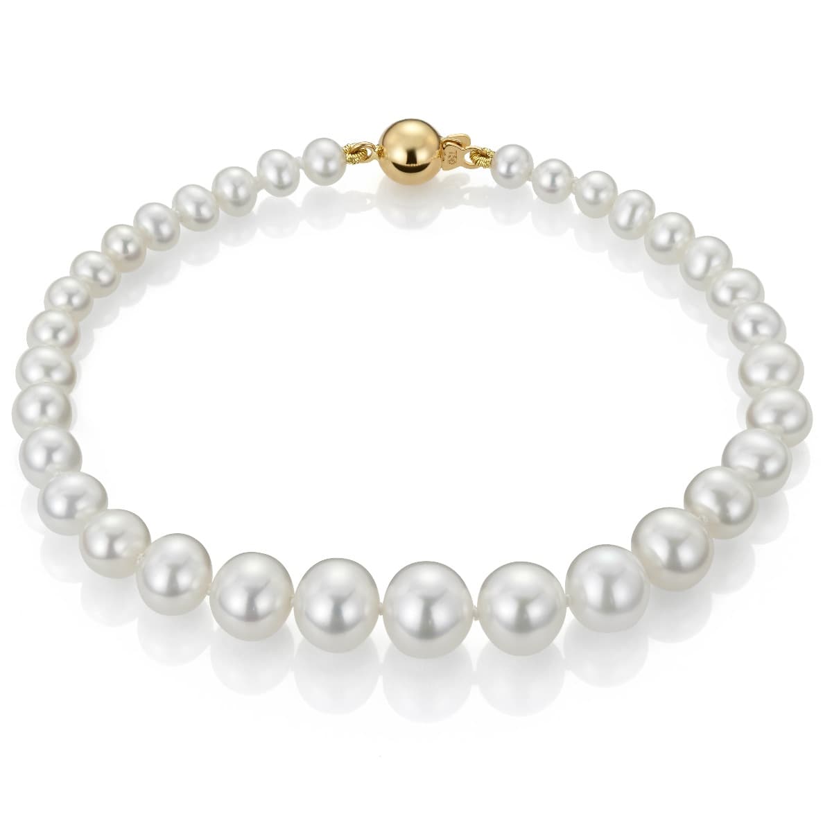 Armbånd, Ferskvannsperler 3,5-9 mm