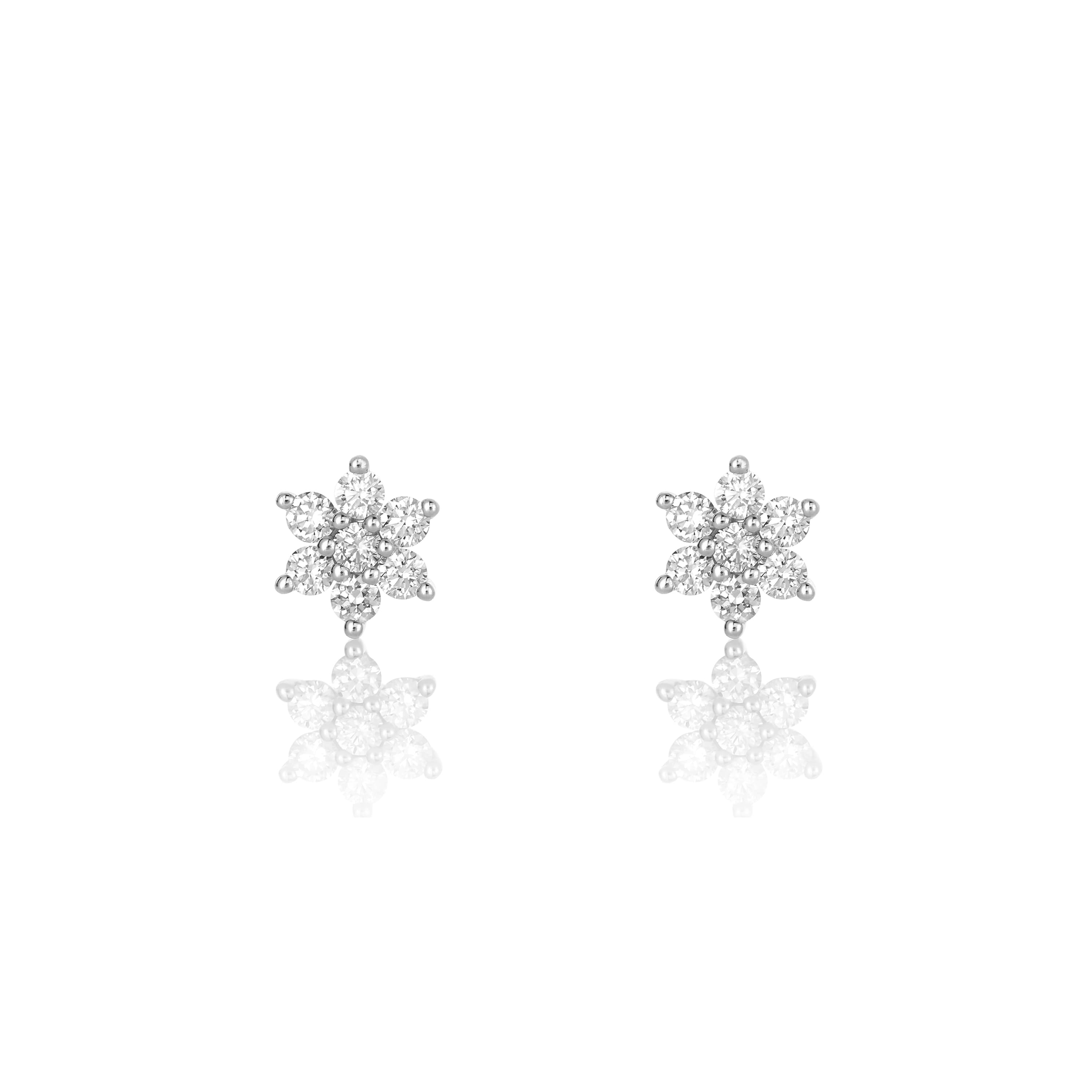 Øredobber, Stjerne med diamanter 0,14 ct