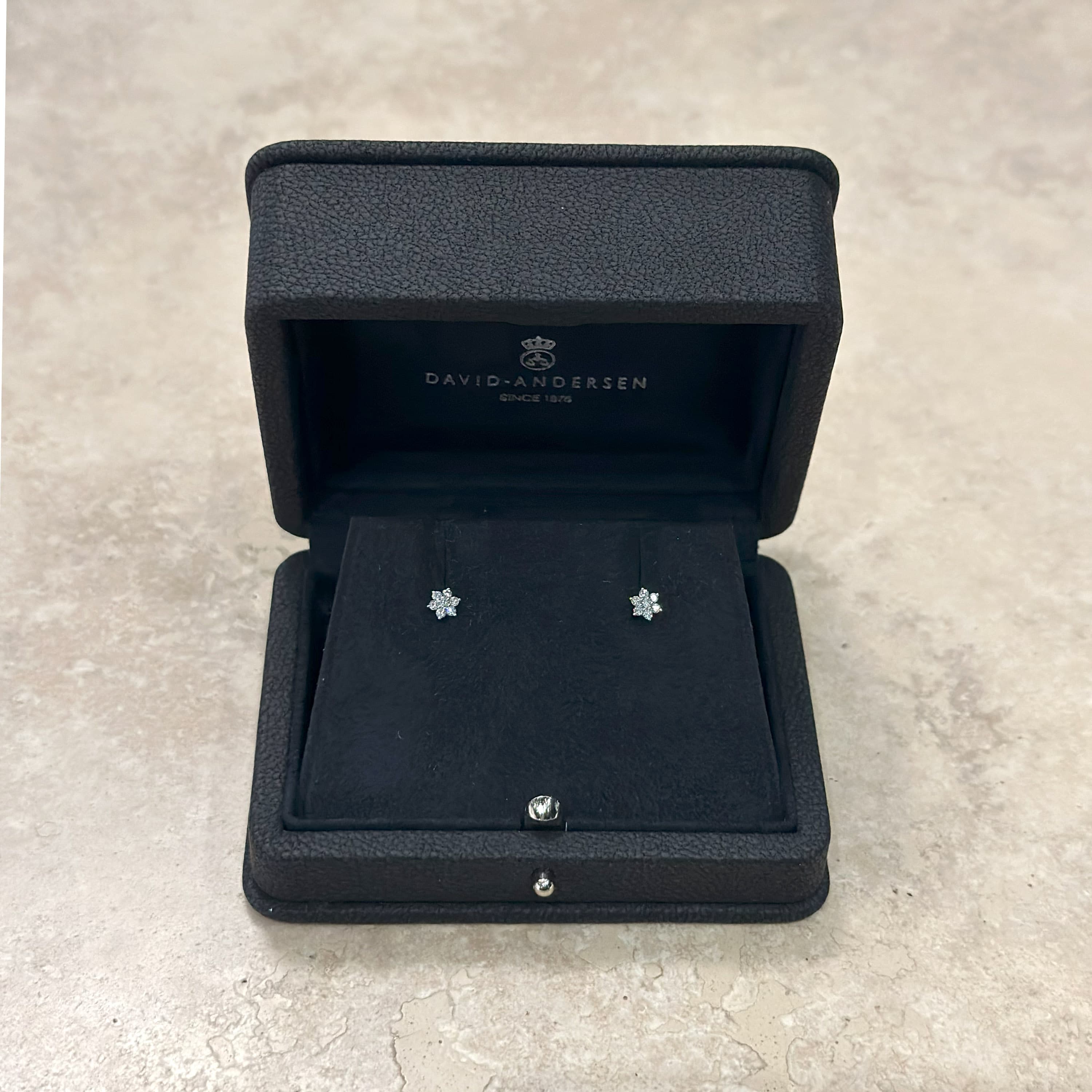 Øredobber, Stjerne med diamanter 0,14 ct