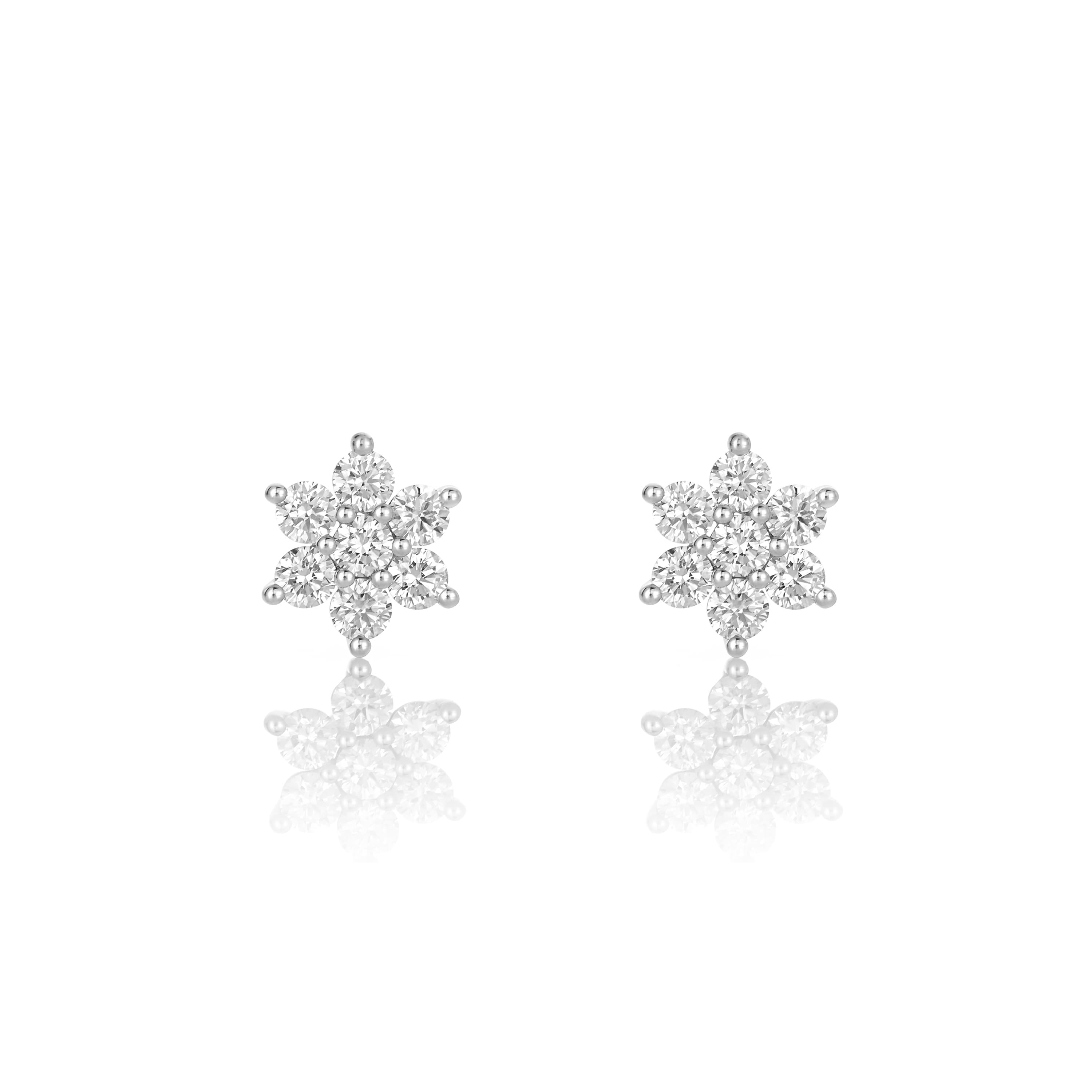 Øredobber, Stjerne med diamanter 0,24 ct