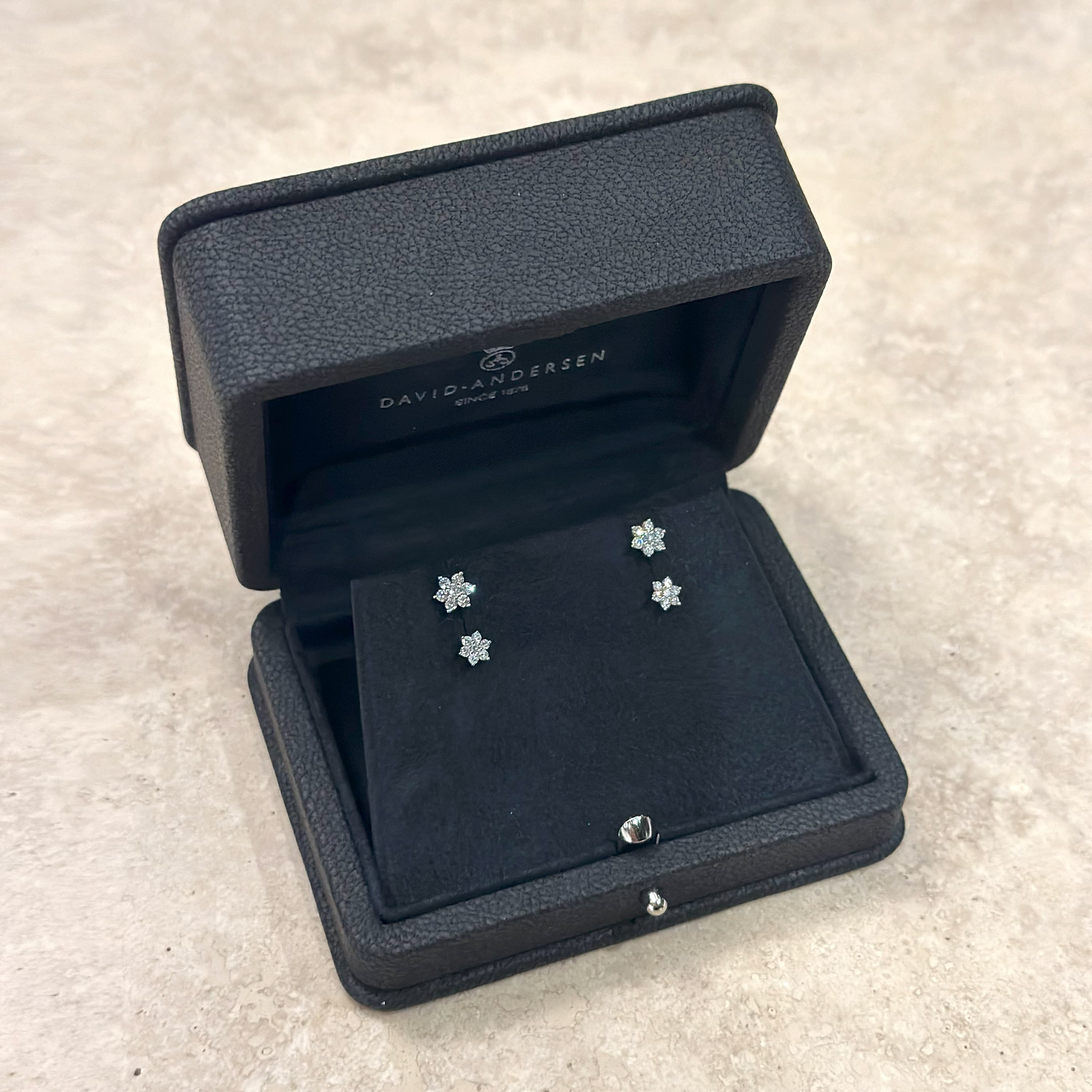 Øredobber, Stjerne med diamanter 0,24 ct