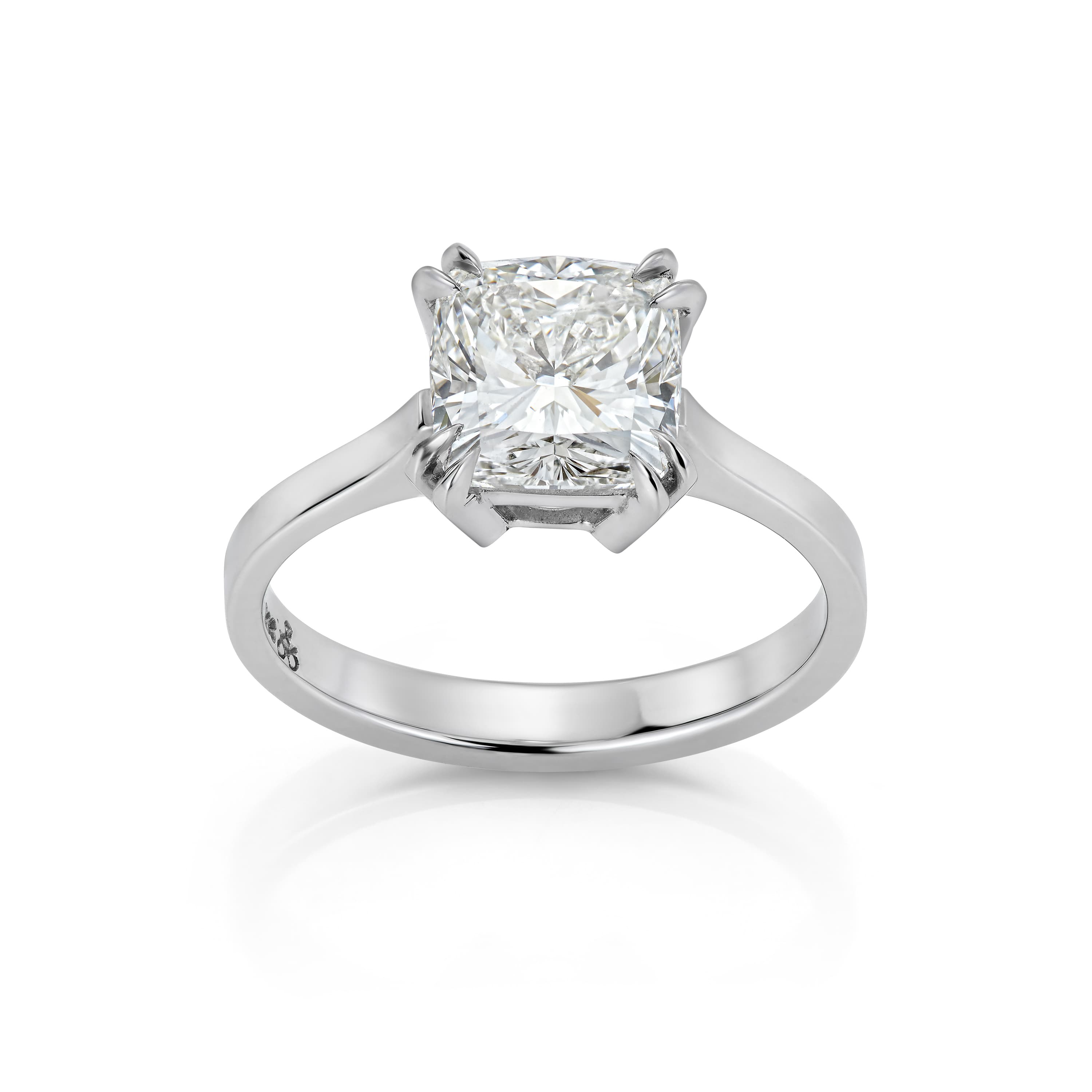 Ring, Cushionslipt diamant 2,52 ct