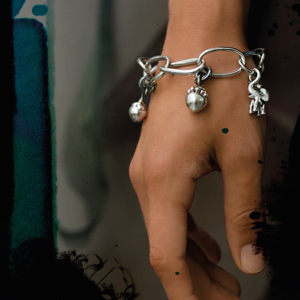 Armbånd, Love Lenke kraftig sølv