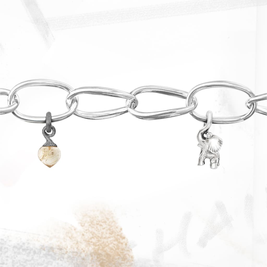 Armbånd, Love Lenke kraftig sølv