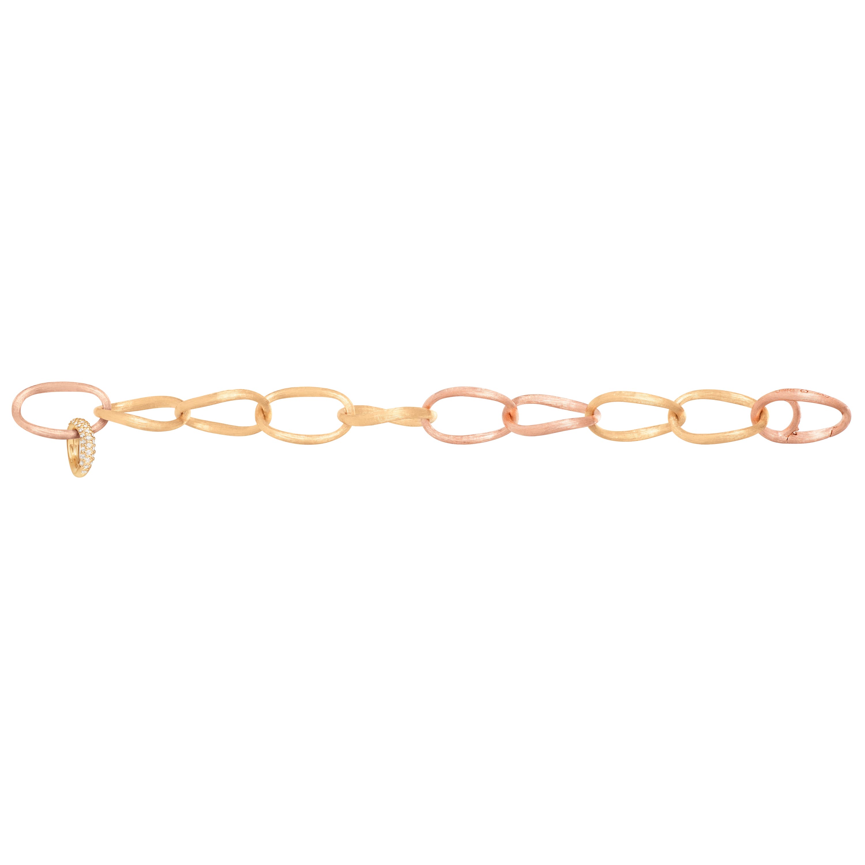 Armbånd, Love Lenke kraftig med pavért charm