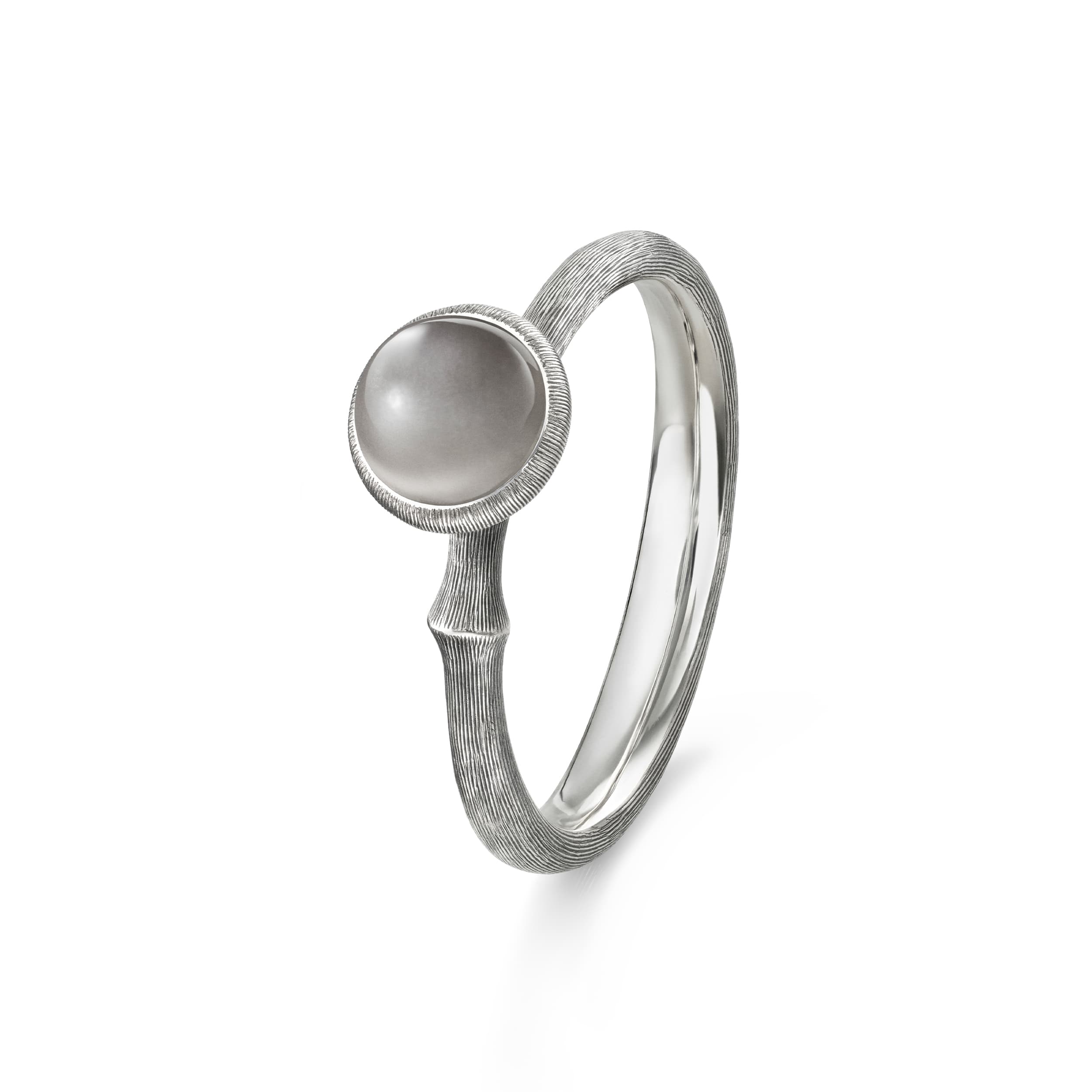 Ring, Lotus Tiny Str. 0 oksidert sølv