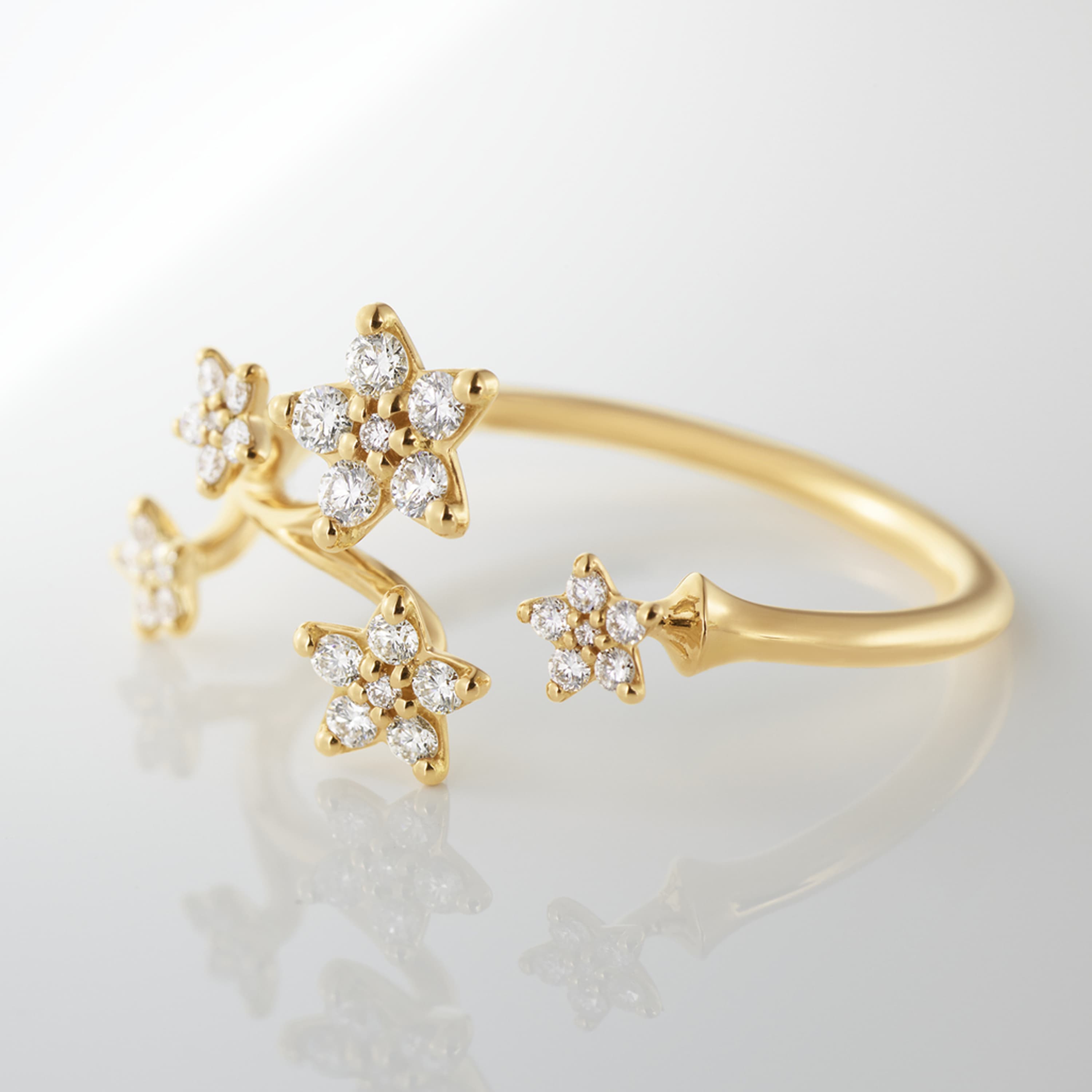 Ring, Shooting Stars pavért - 5 stjerner