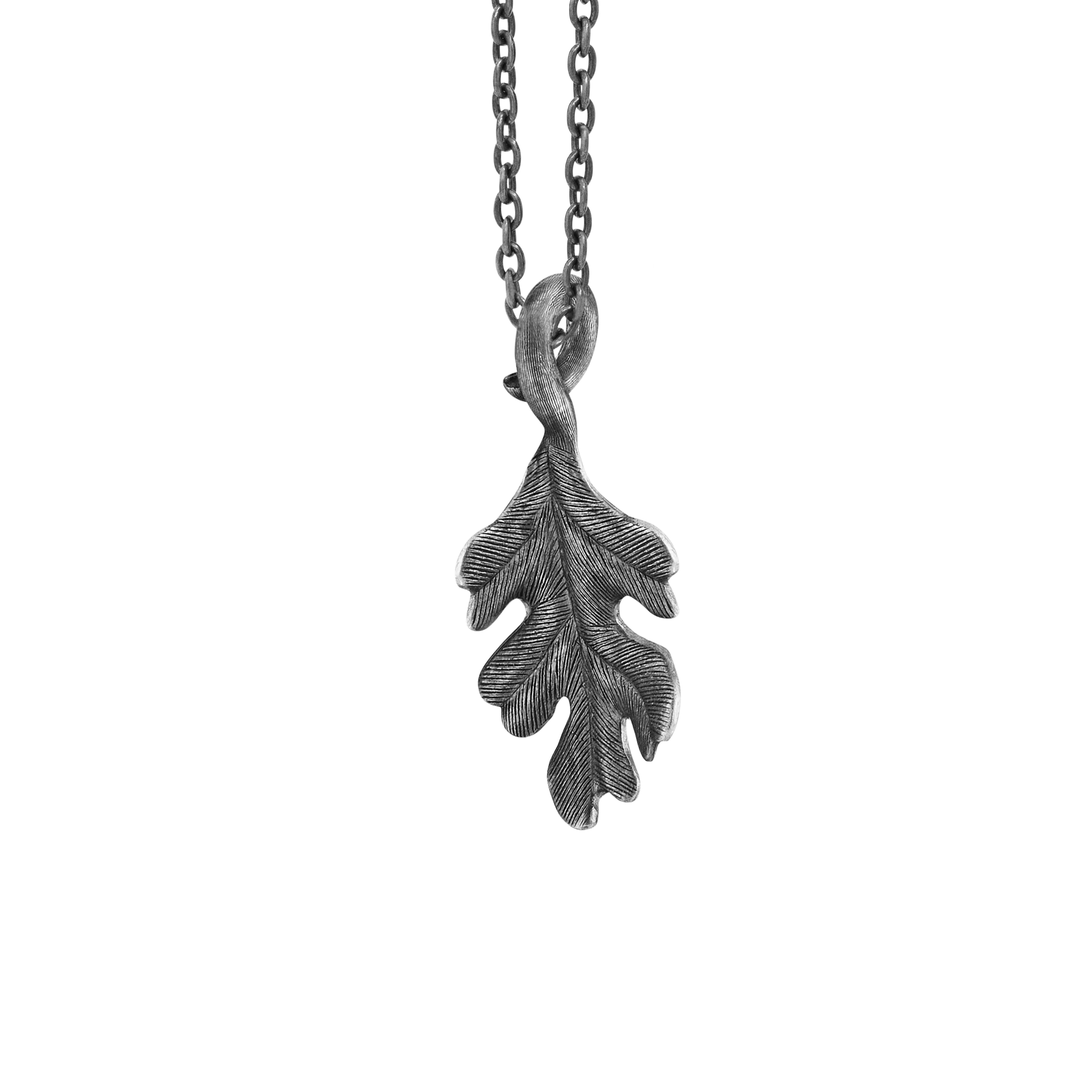 Anheng, Forest Oak Leaf oksidert sølv medium