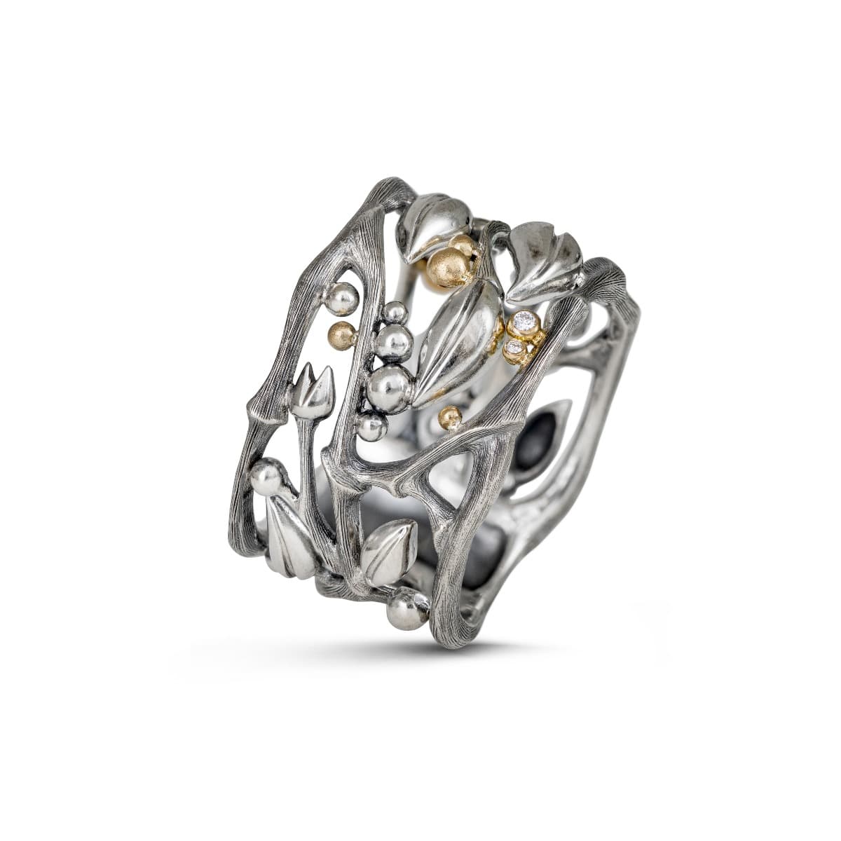 Ring, Forest oksidert sølv