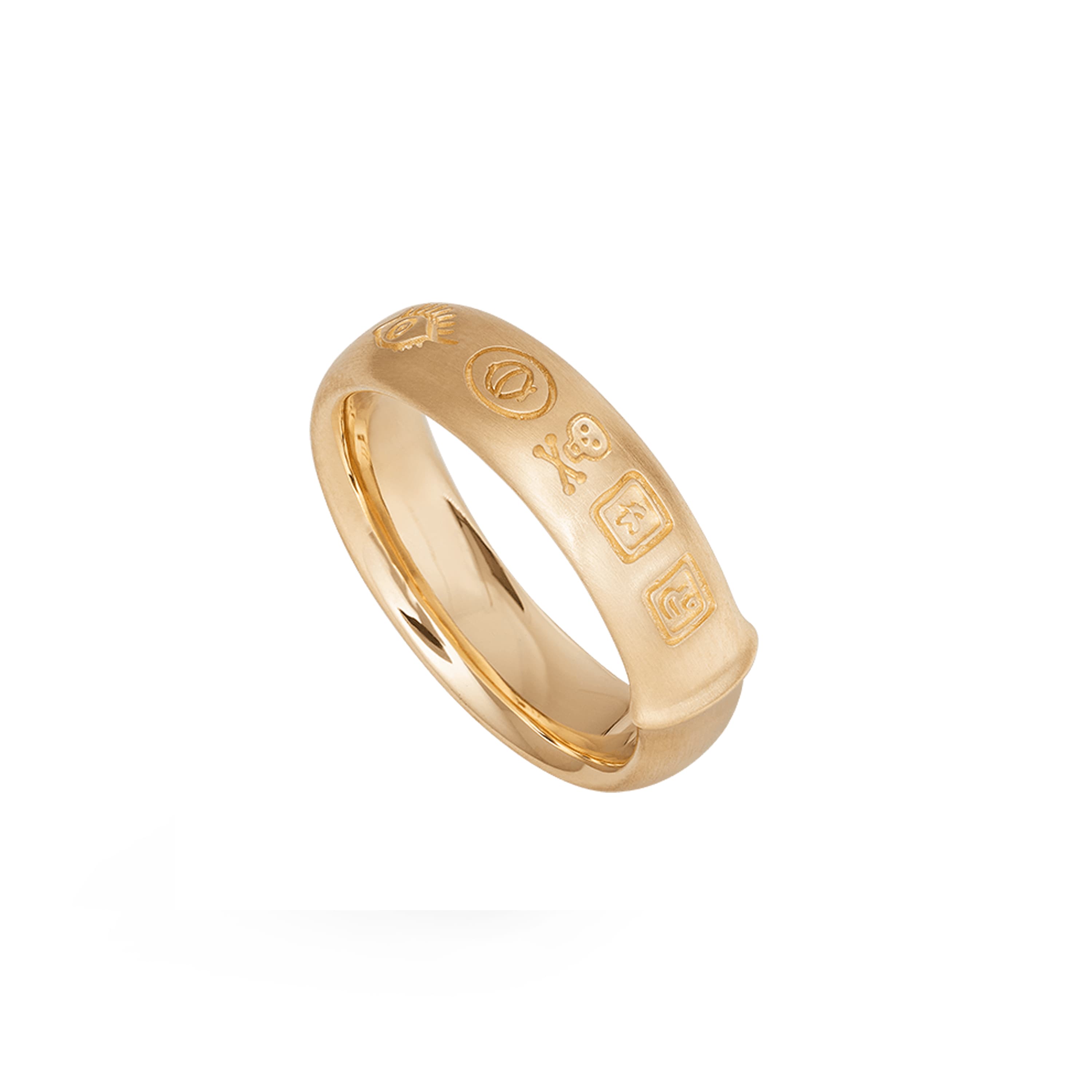 Ring, Julius Stamps gult gull - Herre